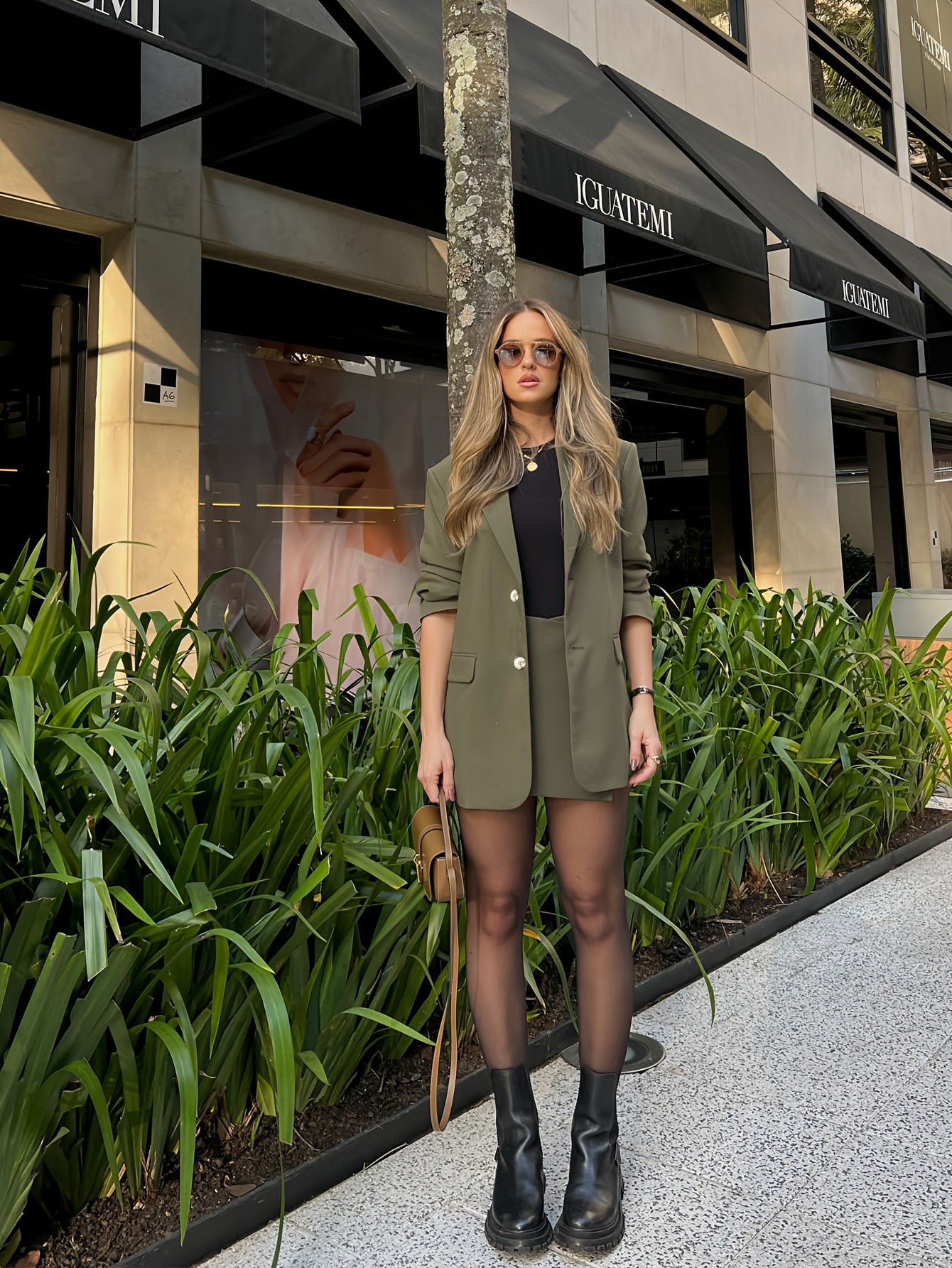 Women’s Green Blazer Suit Set