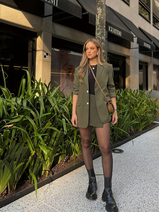 Women’s Green Blazer Suit Set